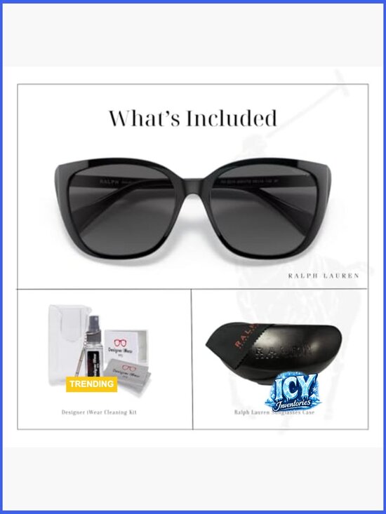 Polarized Gradient Cat Eye Sunglasses with Case and Cleaning Kit main image 4